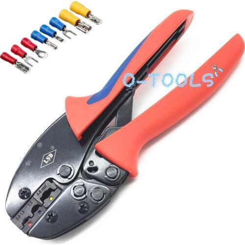Ratchet wire crimping tool for crimping 0.5-6mm² insulated terminals cable connector crimping pliers S-03C crimper