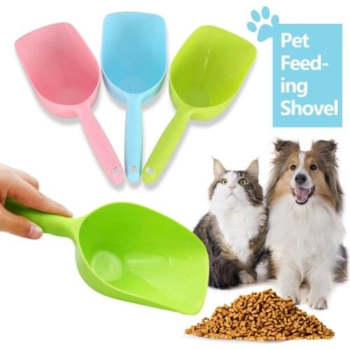 Pet Feeding Shovel Cat Food Scoop Large Capacity Thickening Cat Dog Spoon Plastic Shovel Pet Feeder Rabbit Food Feeding Shovel