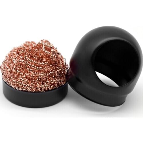 JZQ-599B Weding Desoldering Soldering Solder Iron Tip Dross Cleaner Cleaning Steel Ball Mesh Filter Tin Remove