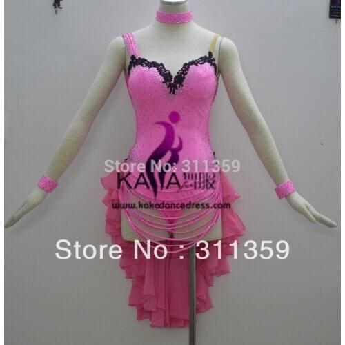 KAKA-L130404,Women Latin Dance Wear,Girls Salsa Practice Dance Dress Tango Samba Rumba Chacha Dance Dress,Latin Dance Dress