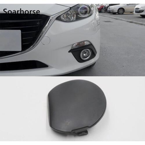 Soarhorse For Mazda 3 Axela 2014 2015 2016 Front Bumper Trailer Cover Tow Hook Eye Cap
