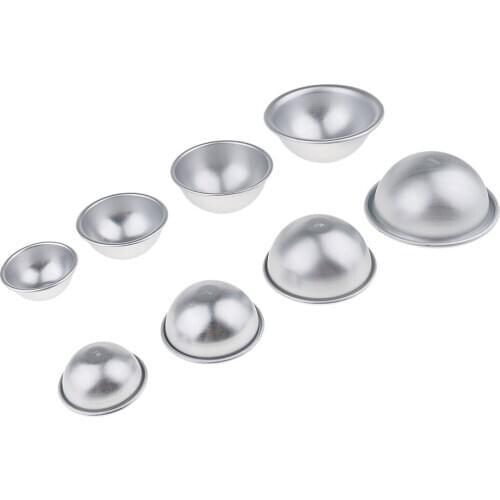 MagiDeal 4 Size 4 Sets Bath Mold DIY Sphere Fizzy Ball Mould Soap Mold