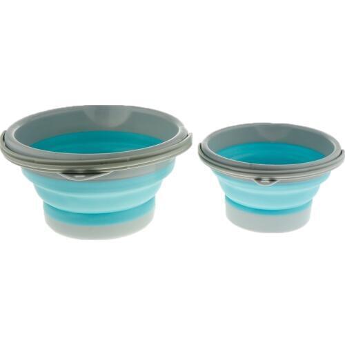 Multifunction Water Carrier Folding Bucket Wash Basin for Traveling Hiking Fishing Boating Car Washing