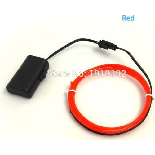 Popular 1Meter 2.3mm LED Neon Glowing wire EL Wire suitable for DIY party bar dance Wedding decoration with Micro EL Driver