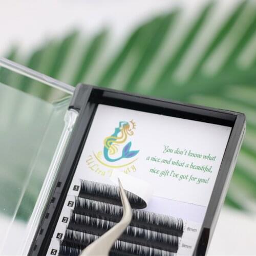 Individaul Lash 8-15mm Synthetic Eyelash Extensions Makeup Eyelashes Lashes Vendors High Quality Natural Soft