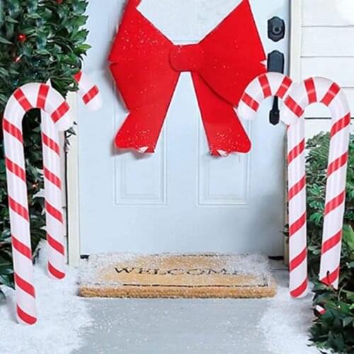 Candy Cane Balloons Christmas Inflatable Candy Canes Christmas Decoration For Party Home Merry Christmas Tree Decoration