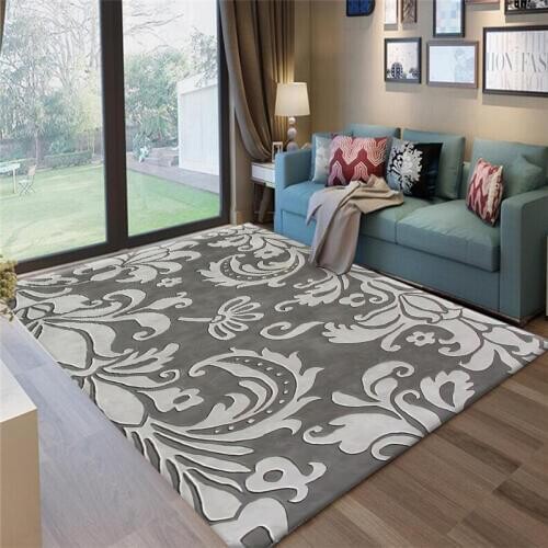 Nordic Geometric flower printing carpets for Living Room Bedroom Area Rugs Kids Room Play Mats Tea table kitchen Antiskid Carpet