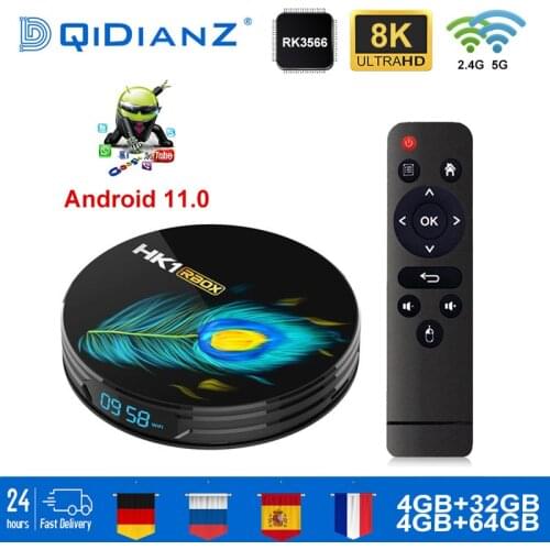 Smart TV BOX HK1 RBOX R3 Android 11 RK3566 Quad-Core 64bit 8K Dual Wifi Media player Play Store Free App Fast Set top BOX Iptv