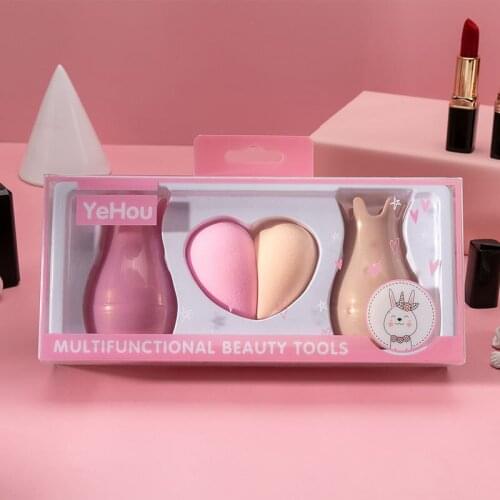 Cosmetic Puff 3pcs/set Makeup Sponge Blender Powder Puff Liquid Foundation Concealer Make Up Soft Water Sponge Powder Puffs