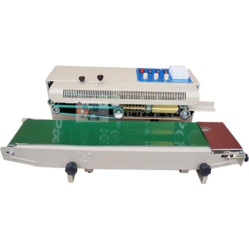 Bags continuous sealing machine automatic plastic film packag machine Additional features wheel colored printing date FR-1000