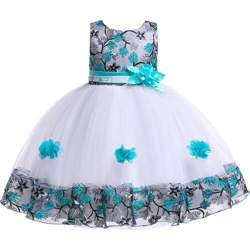 In Stock Birthday Banquet First Vestido De Comunion High Quality Prom Dress Applique Lace For Childern Bridesmaid Dresses