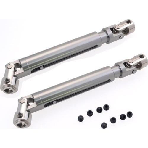 2Pcs RGT R86042 Front Rear Metal Drive Shaft Transmission Shaft for RC Model Cars Climbing Cars 1/10 86100 Simulation Upgrade