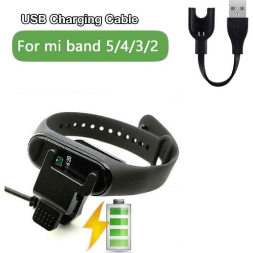 Charger For Xiaomi Mi Band 5 4 Charger Miband 3 Smart Wristband Bracelet Mi Band 2 Charging Cable Band4 USB Charger Adapter Wire