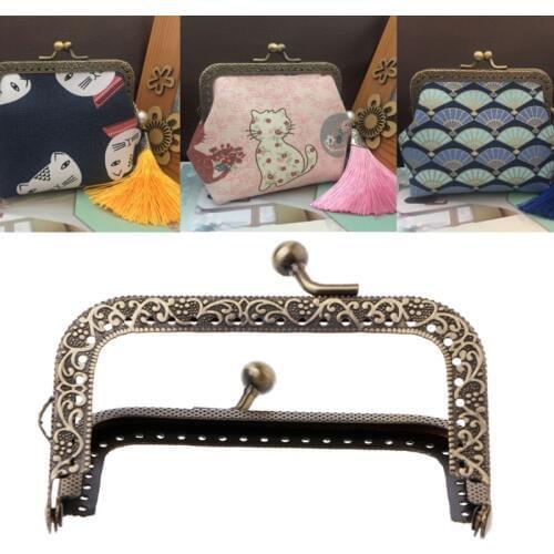 1PC Metal Frame Kiss Clasp Arch For Coin Purse Bag Accessories DIY Bronze 6.5cm 8.5cm 10.5cm 12.5cm 15cm 18cm 20.5cm