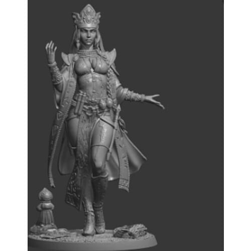 1/22 80mm Resin Model figure GK Vasilisa The Wize - "The Frog-Princess" Unassembled and unpainted kit