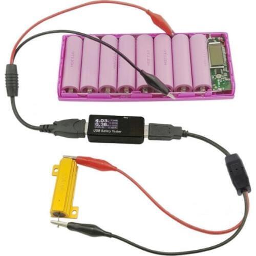 1PC Copper Alligator Clips with Wire Male USB Connector Test Leads Crocodile Clamp