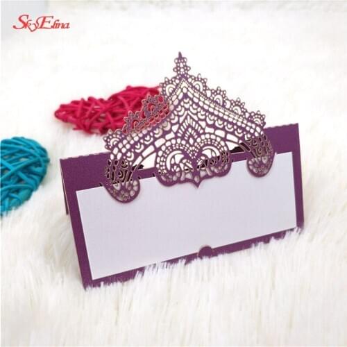 10Pcs Table Cards Laser Cut Hollow Out Seat Cards Wedding Invitations Name Place Cards Party Decoration For Weddings 8Z-SH935