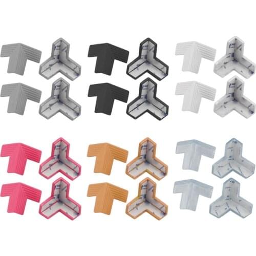 4 Pcs/Set Table Desk Corner Guard Edge Anticollision Guards Soft Silicone Baby Safe Corner Protector for Newborn Infants