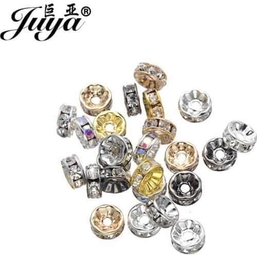 50PCS Beads For Jewelry Making Charms DIY Earring Pendant Necklace Bracelet 8mm lron Alloy Spacer Beads Crafts Accessories