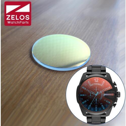 Colorful sapphire crystal glass for Diesel DZ4318 daddy quartz man watch replacement parts