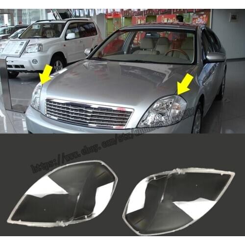 For Nissan Teana Altima 2004-2005 Headlight Lens Lamp Cover Headlamp Shade 2pcs high quality Car modification accessories