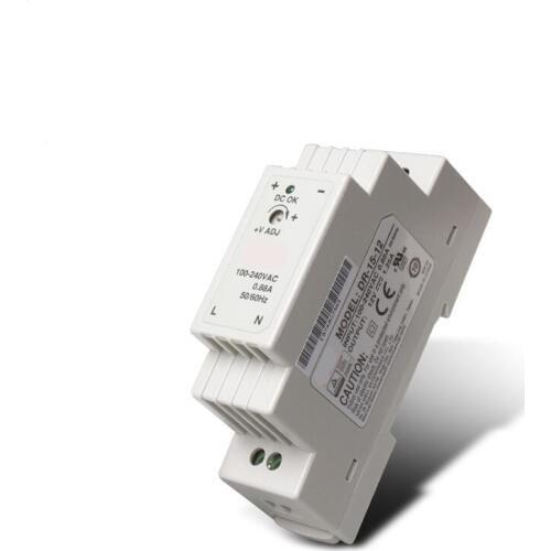 DR-15 15W Single Output 5V 12V 15V 24V Din Rail Mounting Industrial Switching Power Supply Supplier