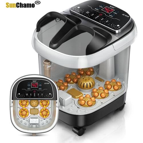 Foot Bath Barrel Automatic Heating Massage Footbath Electric Household Constant Temperature Deep Barrel Pedicure Machine Foo