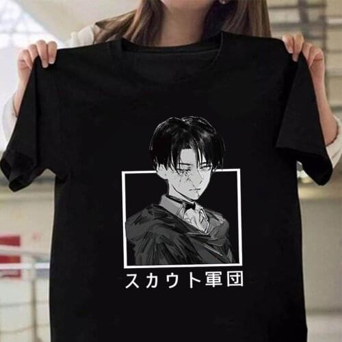 Japanese Anime Anime Attack on Titan O-neck T-shirt Fashion Casual Unisex