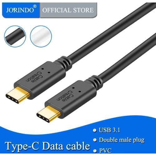 JORINDO USB C to USB C Cable(3A), 6.5ft USB Type USB C Fast Charge Cord 480Mbps, Compatible MacBook 12-inch, Pixel XL 2