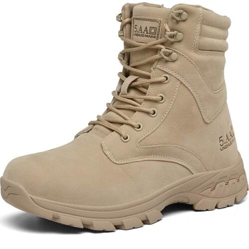 Men Desert Tactical Military Boots Mens Working Safty Shoes Army Combat Boots Militares Tacticos Zapatos Men Shoes Boots Feamle6
