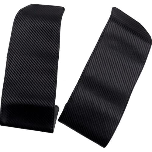 2Pcs/Set Black Car Center Console Armrest Cover Carbon Fiber Style Fit For BMW X5 E70 X6 E71 2008 2009 2010 2011 2012 2013
