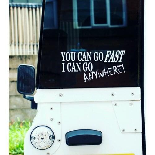 For Defender 90 110 Rear or side decal sticker go fast/anywhere. Car Styling