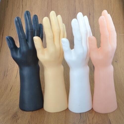 Plastic Right Male Manneqin Hand For Glove Display