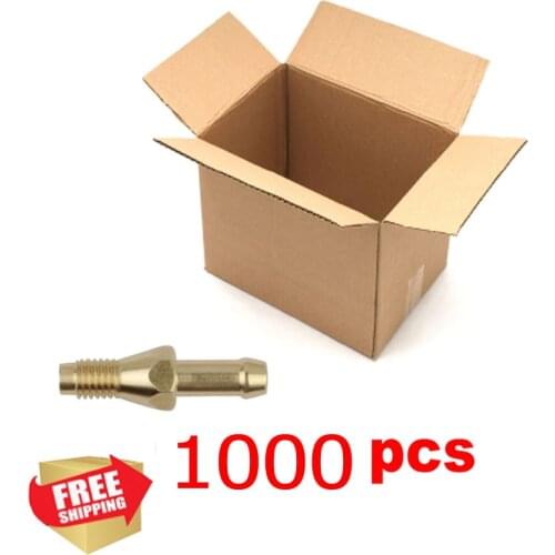 1000 pcs Hose Barb x M6 Male Metric Thread Brass Barbed Pipe Fitting Coupler Connector Adapter For Fuel Gas Water