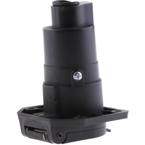 Replacement 7 Pole Female Plug Connector with Cover for Trailer RV Light US