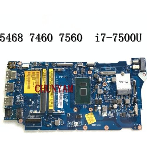 Brand NEW I7-7500U FOR Dell Vostro 14 5468 7460 7560 Laptop Motherboard BKD40 LA-D822P CN-029PJX 29PJX Mainboard 100%Tested