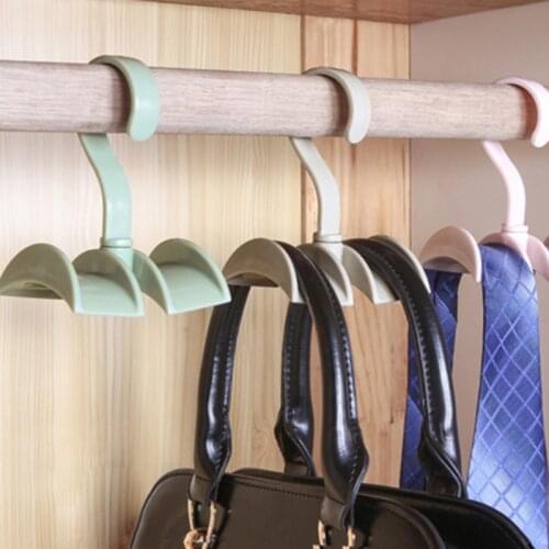 Creative Multi-function Storage Rack Tie Belt Organizer 8-hole Rotating Ties Hanger Holder Save Space Wardrobe Finishing Rack