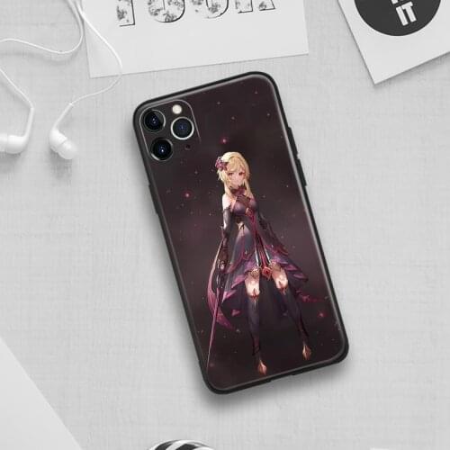Lumine alter genshin impact For IPhone Se 6 6s 7 8 Plus X XR XS 11 12 Mini Pro Max Glass TPU Silicone Phone Case Cover Shell