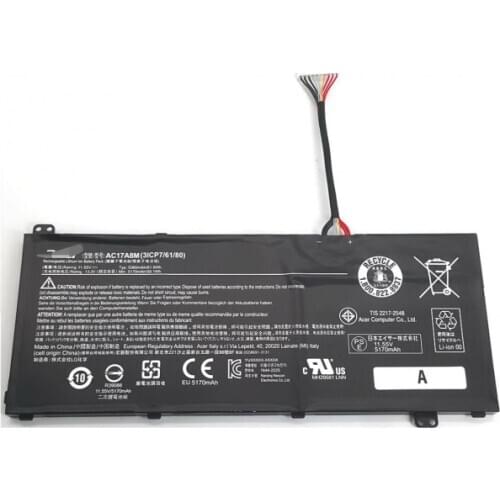 UGB genuine Acer AC17A8M Spin 3 SP314-52 SP314-52-51K3 laptop battery