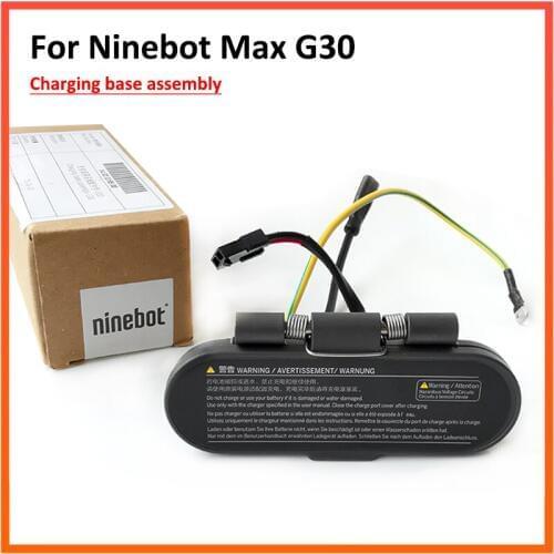 Original Charging Base for Ninebot MAX G30 KickScooter Electric Scooter Charger Port with Rubber Mat Assembly Repair Parts