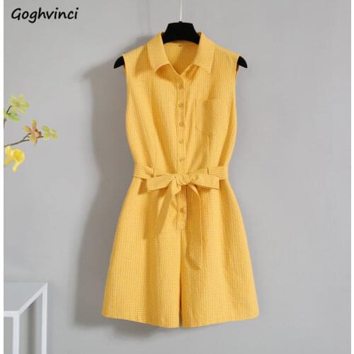 Women Rompers Large Size 3XL Plaid Sashes Wide Leg High Waist Loose Chic Leisure Elegant All-match Fashion Korean Style Females