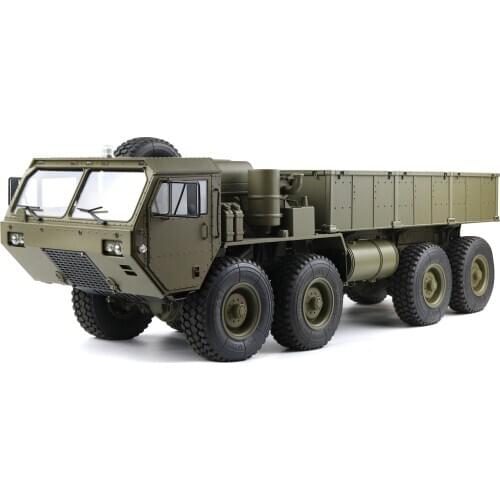 1/12 US 8x8 HEMMT M977 Military Truck Heavy Expanded Mobility Tactical Off Road Army Car KEYIGE HG-P801