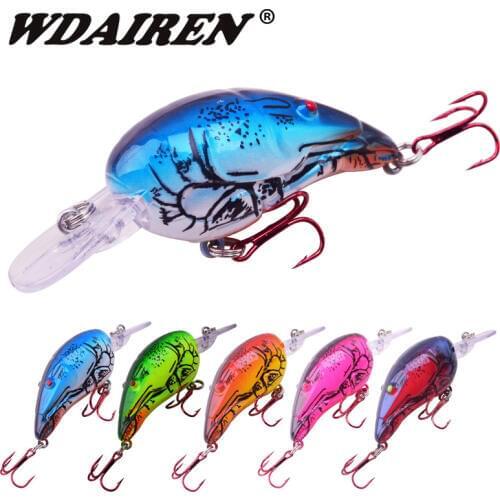 1Pcs Shrimp Model Crank Fishing Lure 70mm 11.5g Minnow Lures Wobblers Swimbait Bass Artificial Hard Baits Crankbait Peche