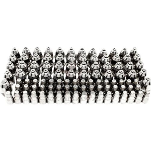 100Pcs P80 Plasma Cutting Torch Consumable Cutting CNC 60A 80A 100A P80 Plasma Torch Tip Electrode Nozzle