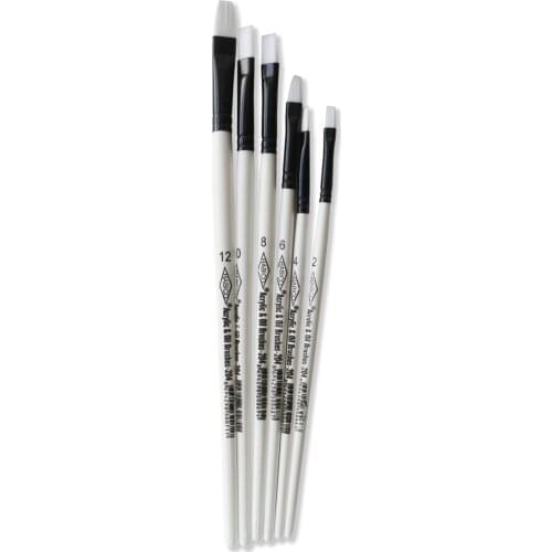 204 flat Cut Acrylic Brush-No:2 Single Brush