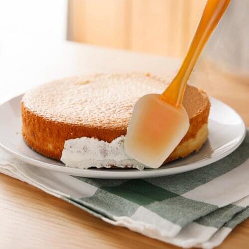 3pcs Silicone Heat-resistant Spatula Set Cream Butter Cake Spatula Mixing Batter Scraper Brush Baking Tool Kitchen Accessories