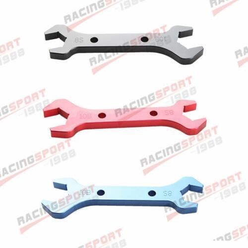 AN-10 AN10/ AN-8 AN8 Double Ended Wrench Spanner CNC Billet Aluminum Blue/BLACK/RED
