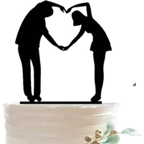Acrylic Cake Topper bride and groom cake topper wedding decoration