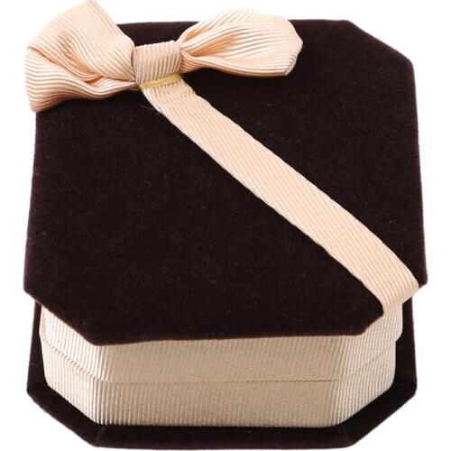 Bowknot Decorating Package Decorative Necklace Ring Earrings Display Storage Case Jewellery Box Wedding Jewelry Gifts