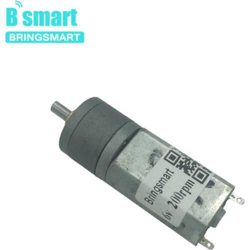 Bringsmart DC Speed Reducer Mini Gearbox Motor JGA20-180 Low Speed 20-480RPM Electric Toy Small Motor Robot Hair Curler Motor